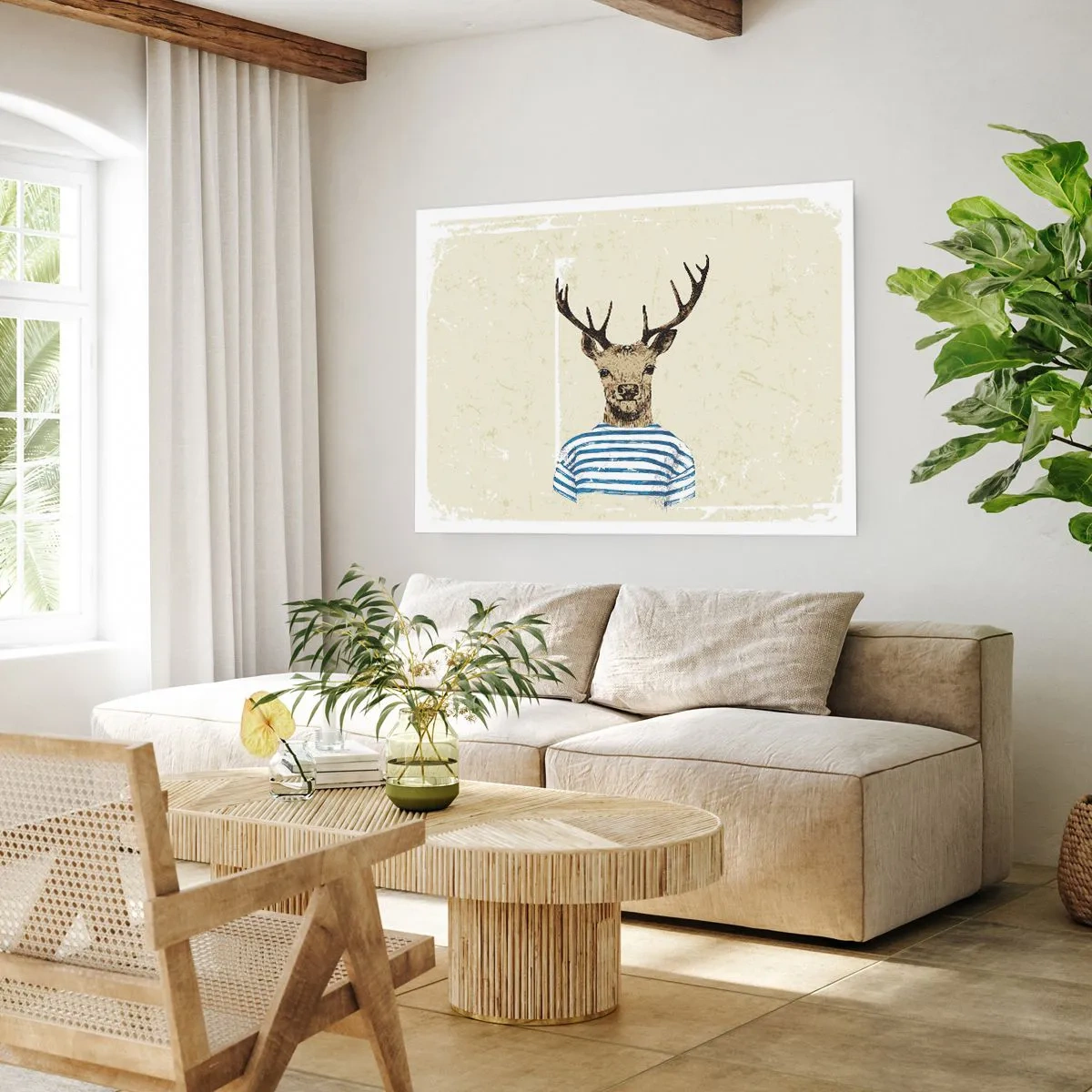 Poster - Weil ich gestreifte T-Shirts mag! - 50x40 cm