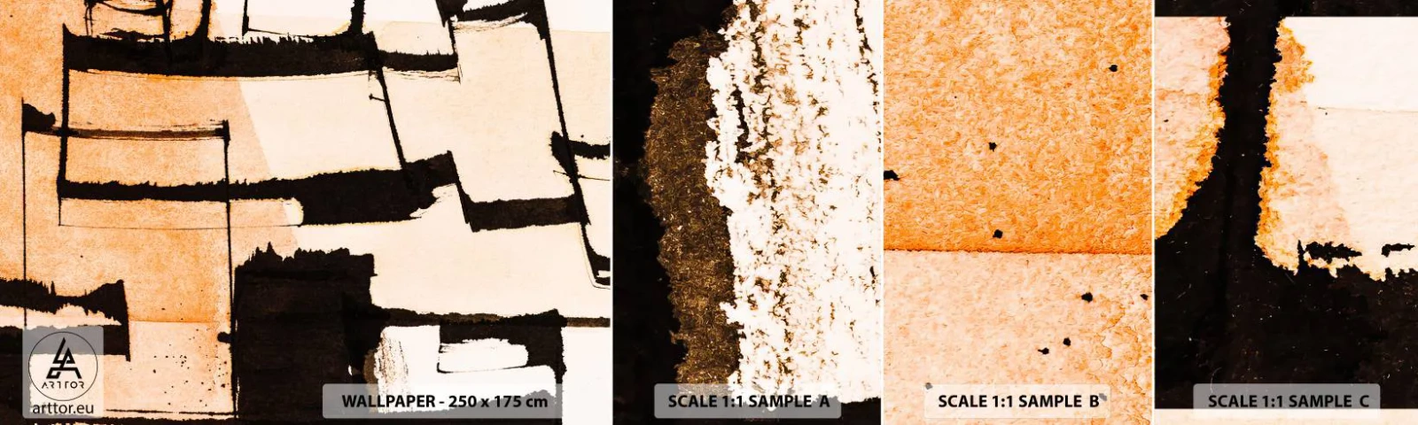 Fototapetenmuster Standard Eco - Also doch Ordnung - Abstraktion, Stück, Malerei - 100x30 cm