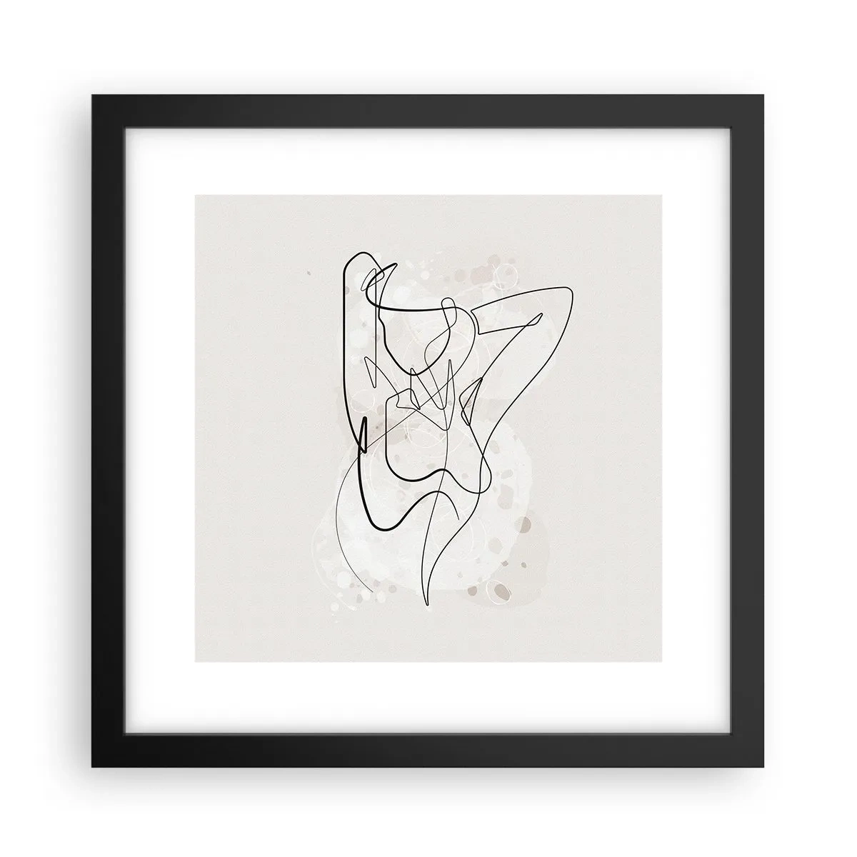 Poster in einem schwarzem Rahmen - Die Kunst der Verführung - 30x30 cm