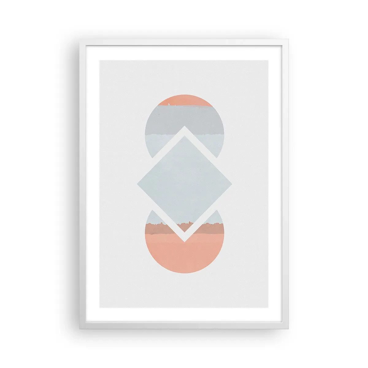 Poster in einem weißen Rahmen - Die Situation ist klar - 50x70 cm