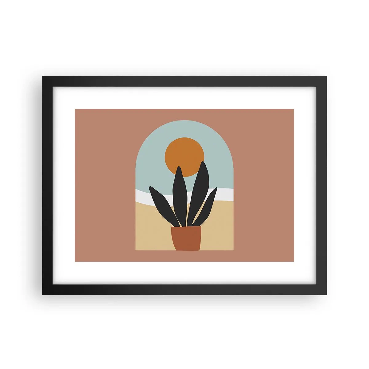 Poster in einem schwarzem Rahmen - Kleine Freuden - 40x30 cm