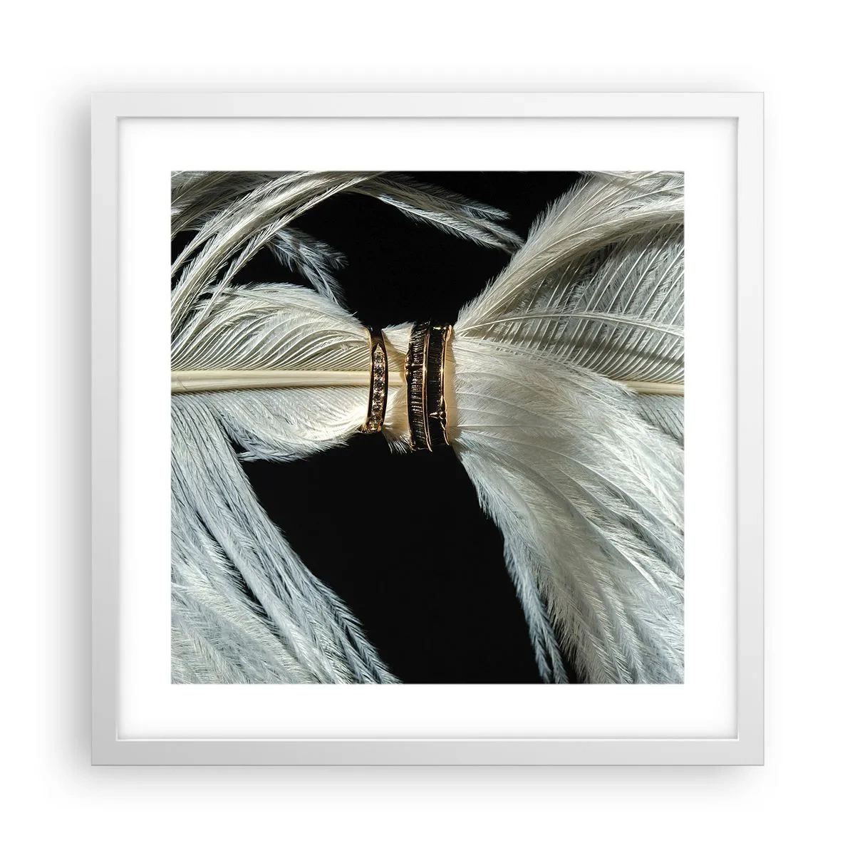 Poster in einem weißen Rahmen - ... und ich werde dich nicht verlassen ... - 40x40 cm