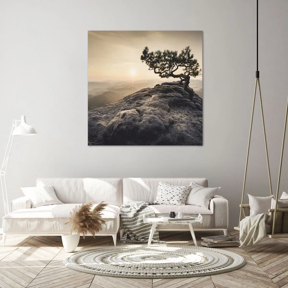 Bild auf Leinwand - Leinwandbild - Das Leben gewinnt immer - 60x60 cm