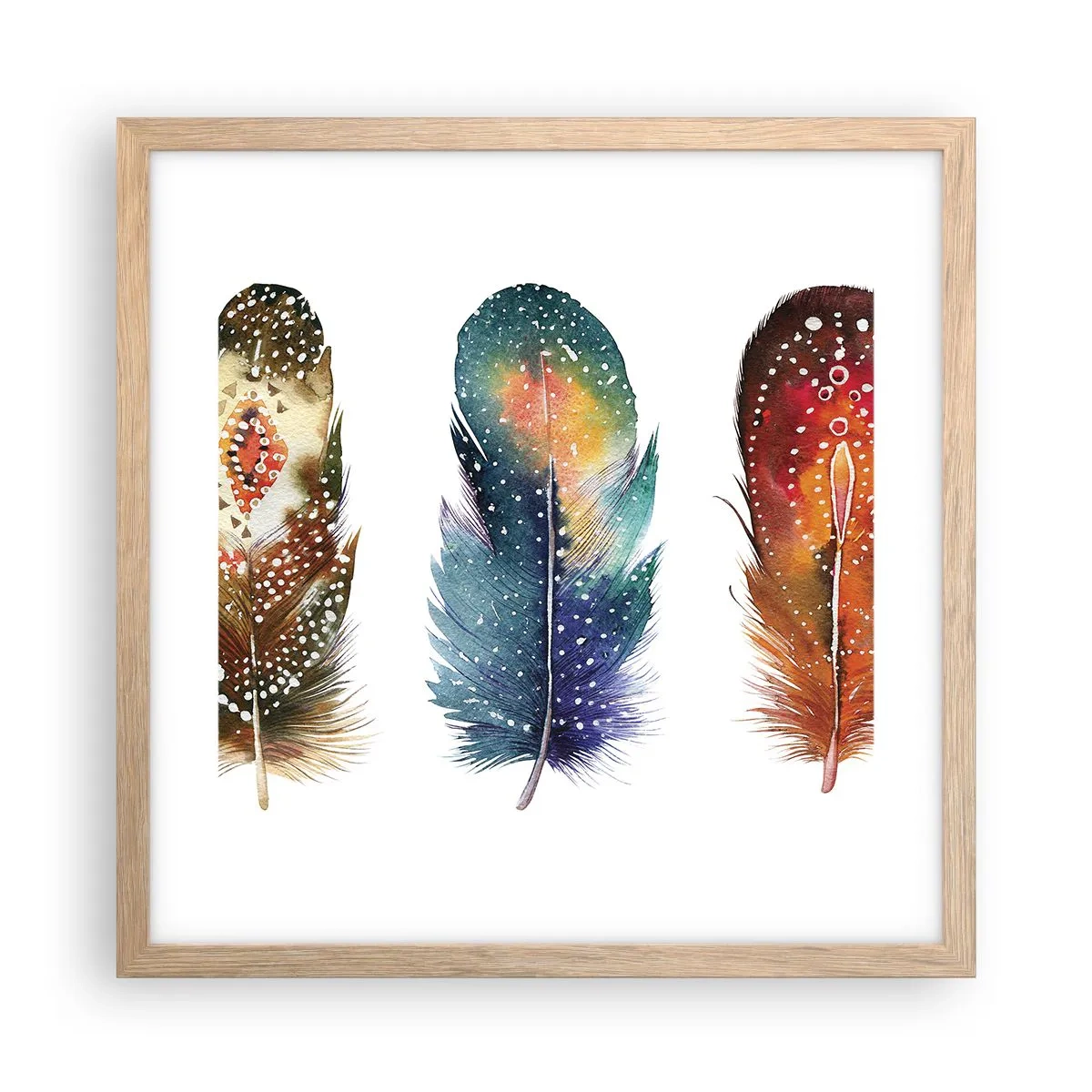 Poster in einem Rahmen aus heller Eiche - Rituale, Zeremonien, Geheimnisse - 40x40 cm