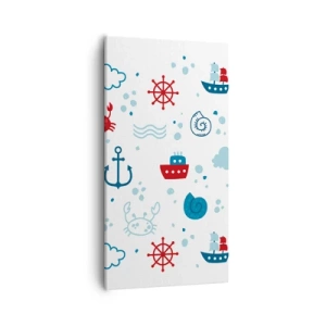 Bild auf Leinwand - Leinwandbild - Märchen vom Meer - 55x100 cm