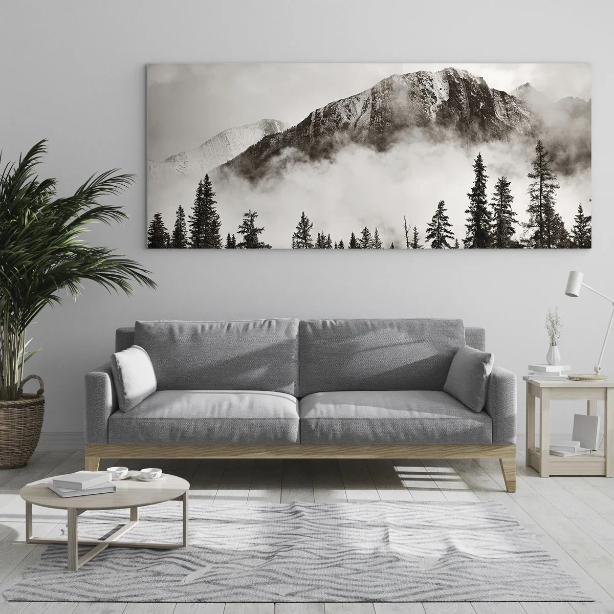 Glasbild - Bild auf glas - Lineal aus Granit - 100x40 cm