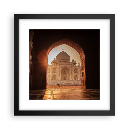 Poster in einem schwarzem Rahmen - Denkmal der überirdischen Liebe - 30x30 cm