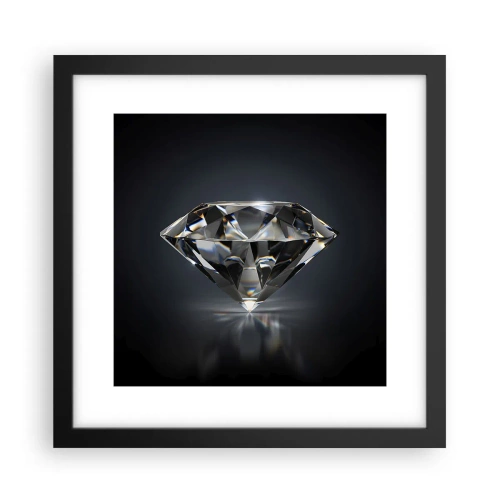 Poster in einem schwarzem Rahmen - Beste Freundin - 30x30 cm