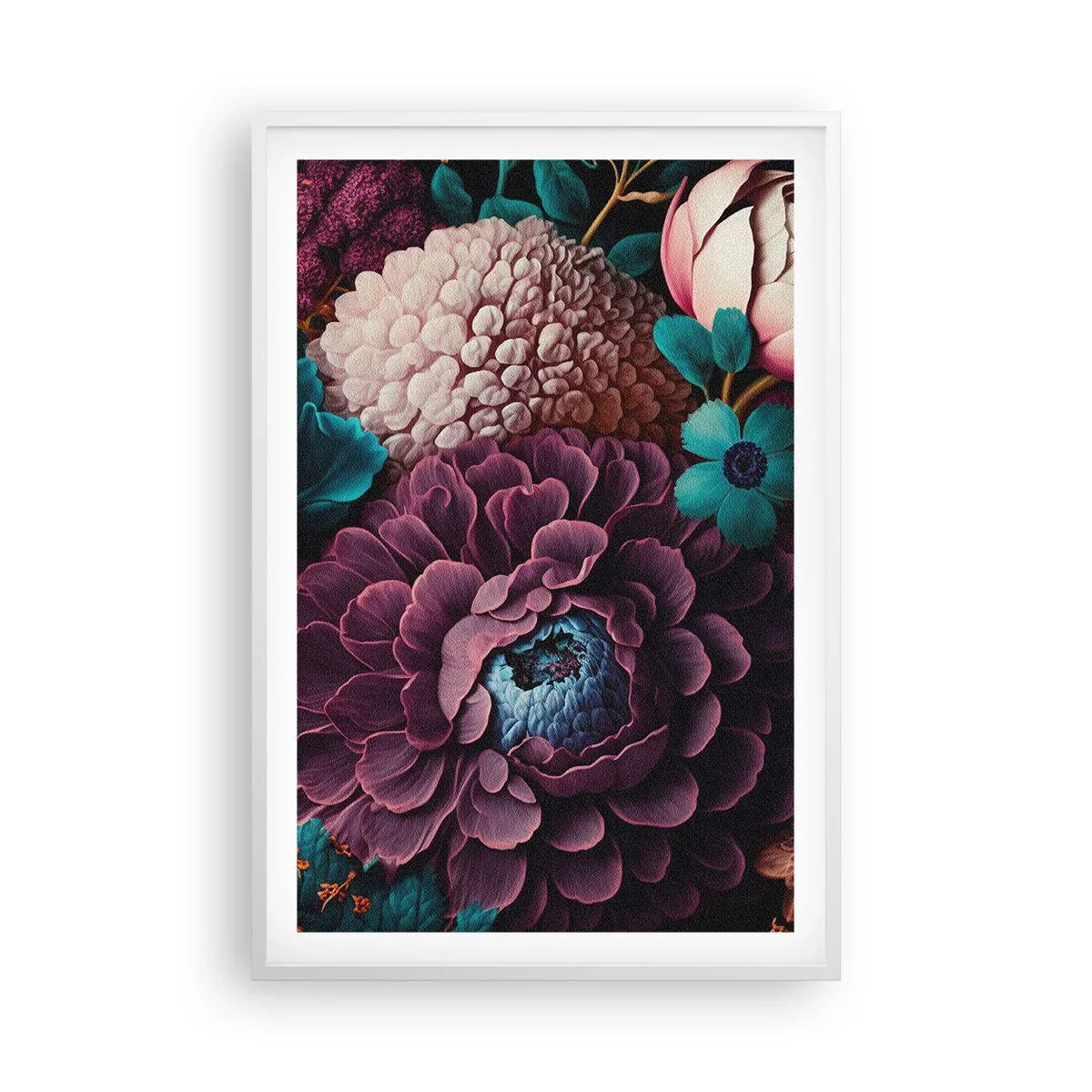 Poster in einem weißen Rahmen - Natur in Hülle und Fülle - 61x91 cm