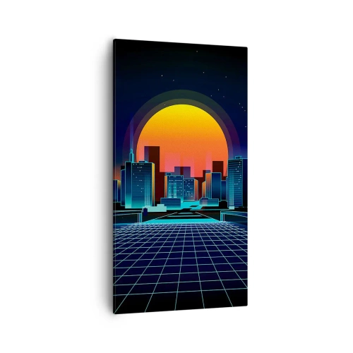 Bild auf Leinwand - Leinwandbild - Willst du immer noch zu Real gehen? - 55x100 cm