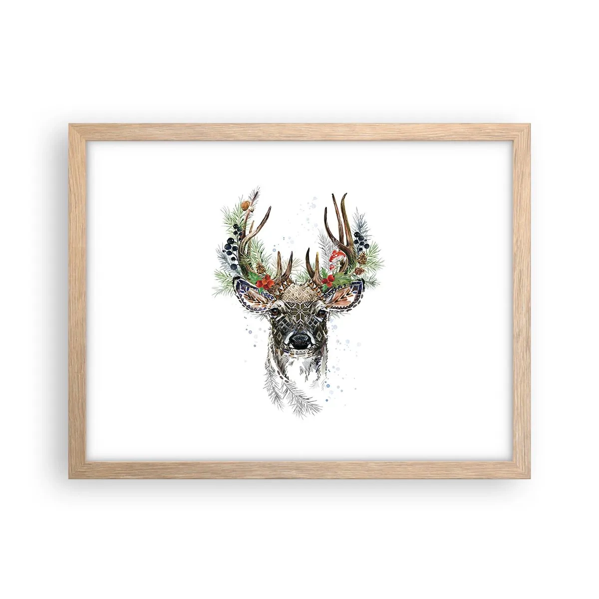 Poster in einem Rahmen aus heller Eiche - Im festlichen Gewand - 40x30 cm