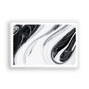 Poster in einem weißen Rahmen - Kombination aus Gegensätzen - 91x61 cm