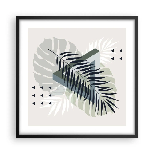 Poster in einem schwarzem Rahmen - Natur und Geometrie – zwei Ordnungen? - 50x50 cm