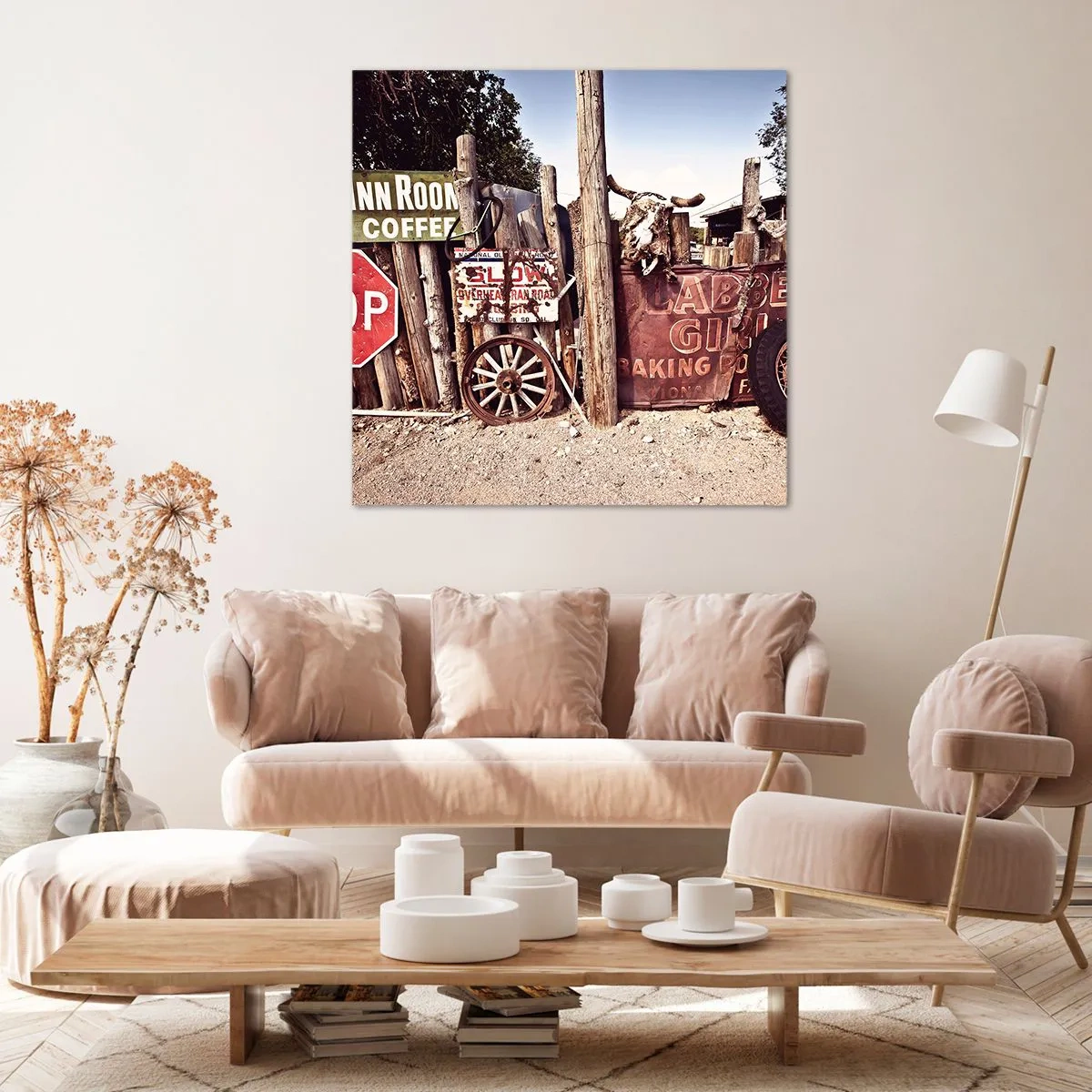 Bild auf Leinwand - Leinwandbild - Und die Zeit ist stehen geblieben - 50x50 cm