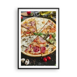 Poster in einem schwarzem Rahmen - Eine Reihe von Geschmacksrichtungen - 61x91 cm