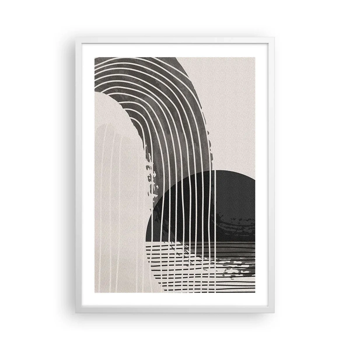 Poster in einem weißen Rahmen - Hin und zurück - 50x70 cm