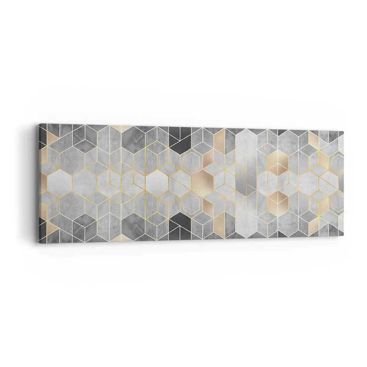 Bild auf Leinwand - Leinwandbild - Diamant-Komposition - 90x30 cm