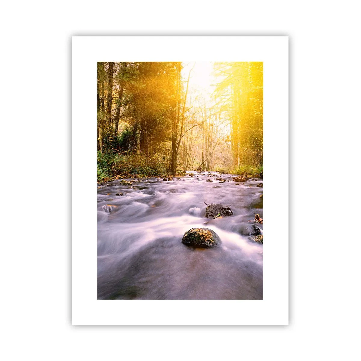 Poster - Malachit im Silber- und Goldrahmen - 30x40 cm