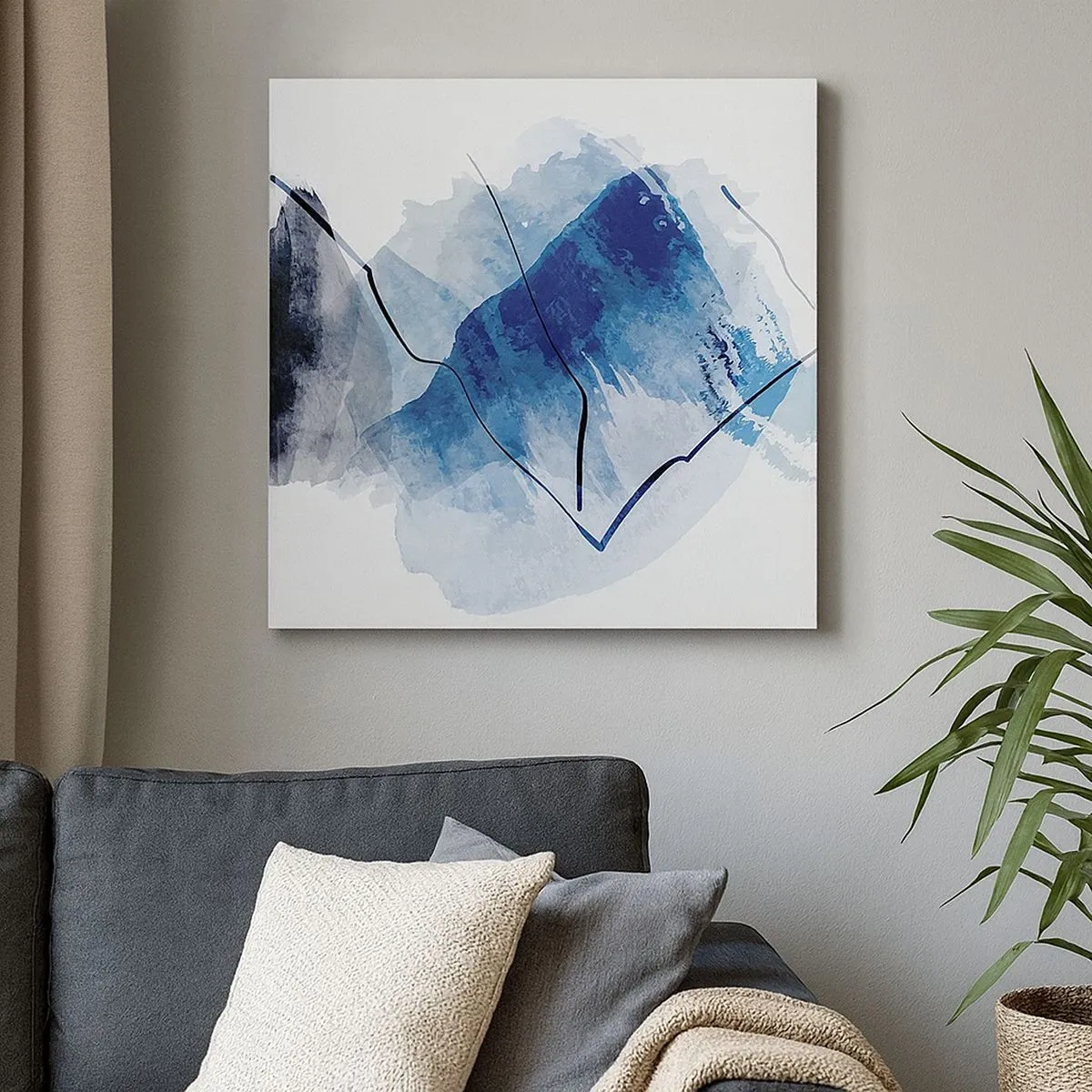 Bild auf Leinwand - Leinwandbild - Eisberg - 30x30 cm