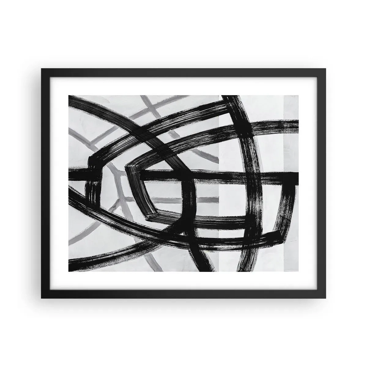 Poster in einem schwarzem Rahmen - Bautiefe - 50x40 cm