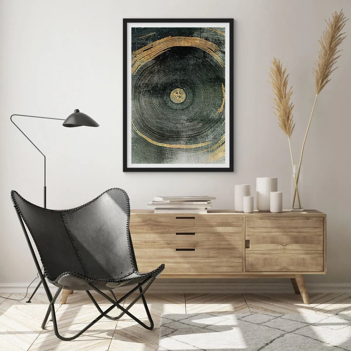 Poster in einem schwarzem Rahmen - Veränderung und Beständigkeit - 40x50 cm