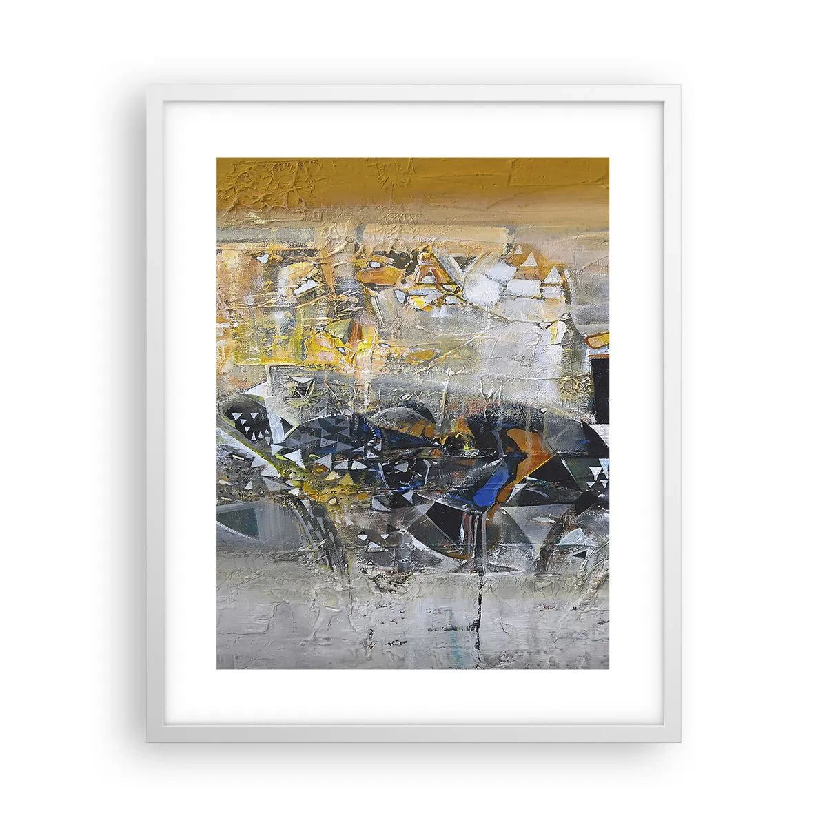 Poster in einem weißen Rahmen - Alles wird gut - 40x50 cm