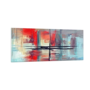 Glasbild - Bild auf glas - Landschaft in einer unbekannten Dimension - 100x40 cm