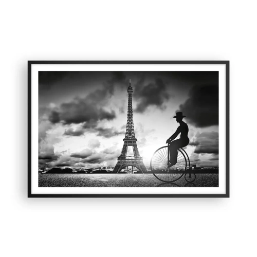 Poster in einem schwarzem Rahmen - Sehnsucht nach Belle Epoque - 91x61 cm