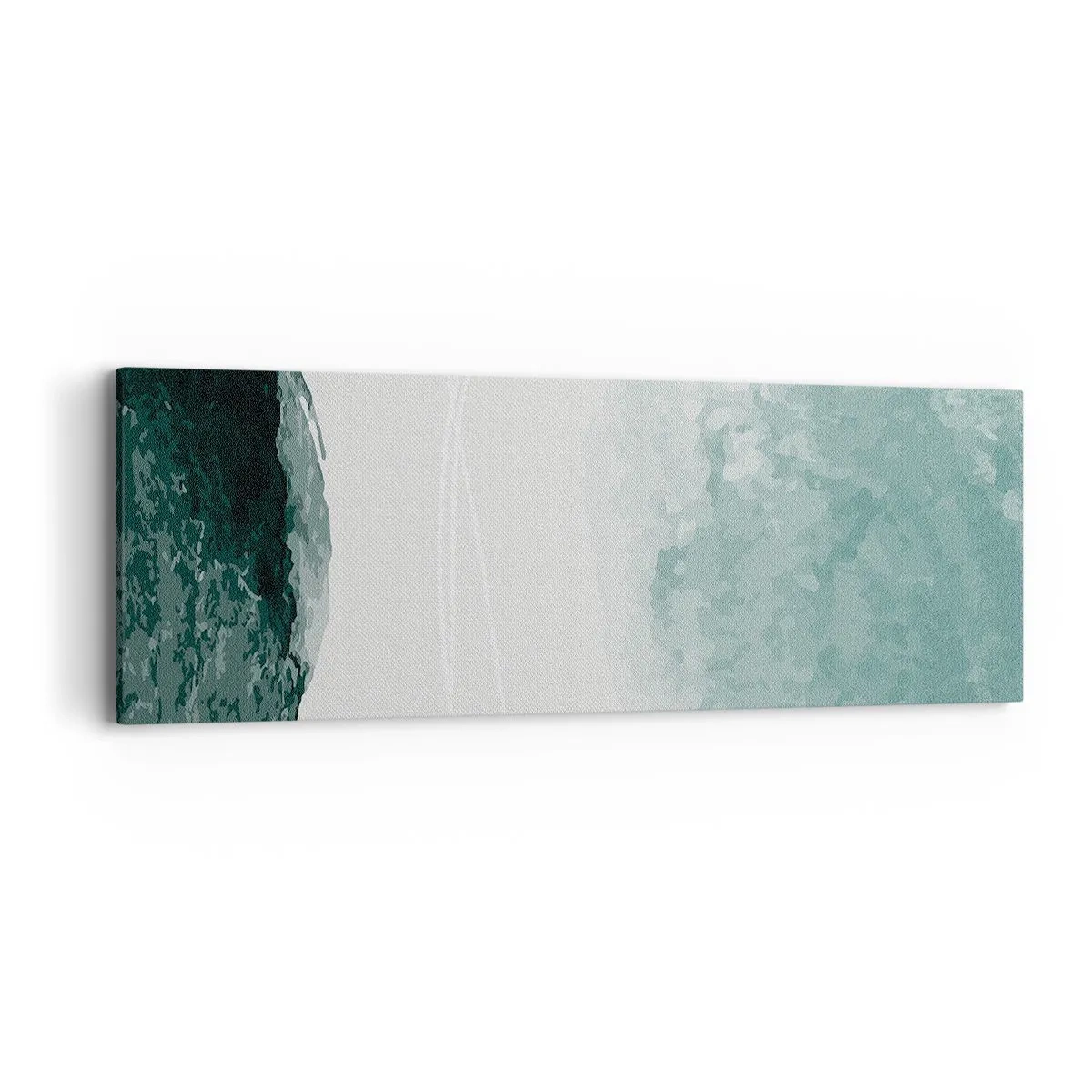 Bild auf Leinwand - Leinwandbild - Begegnung mit Nebel - 90x30 cm