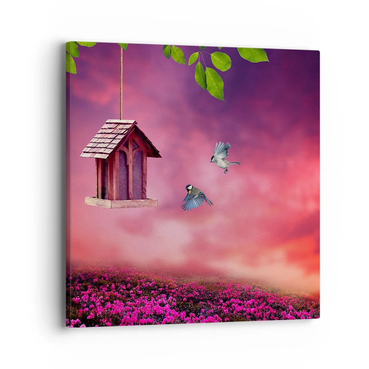 Bild auf Leinwand - Leinwandbild - Einladung zum Abendessen - 40x40 cm