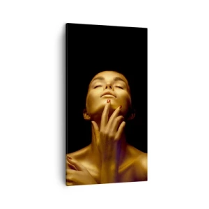 Bild auf Leinwand - Leinwandbild - Wie goldene Seide - 45x80 cm