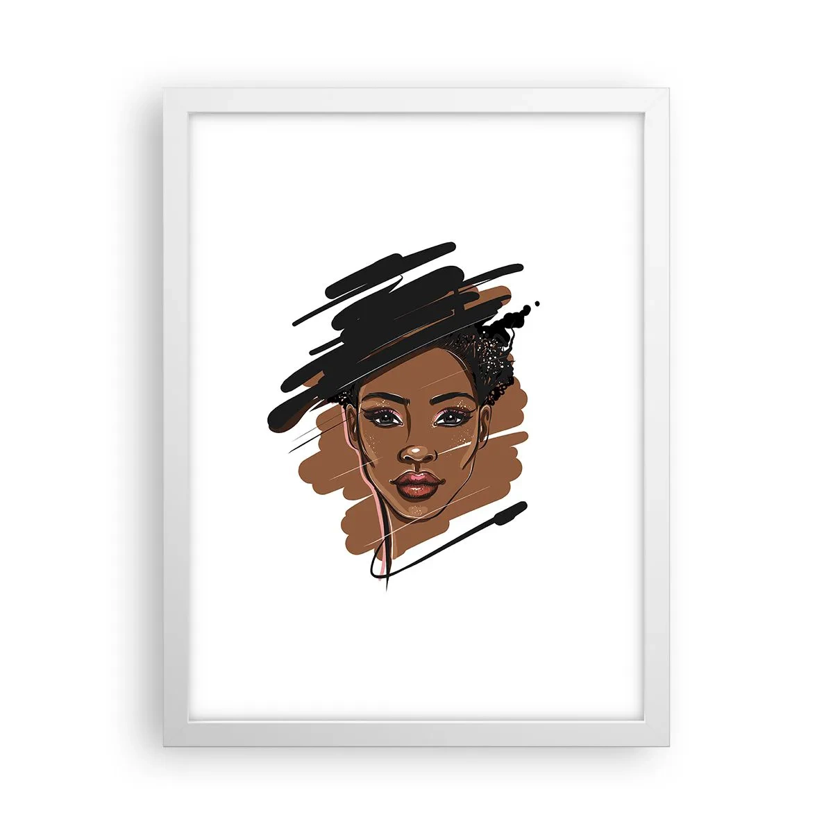 Poster in einem weißen Rahmen - Süß wie Schokolade - 30x40 cm