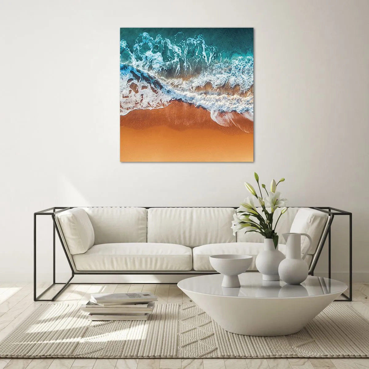 Glasbild - Bild auf glas - Immer Hand in Hand - 30x30 cm