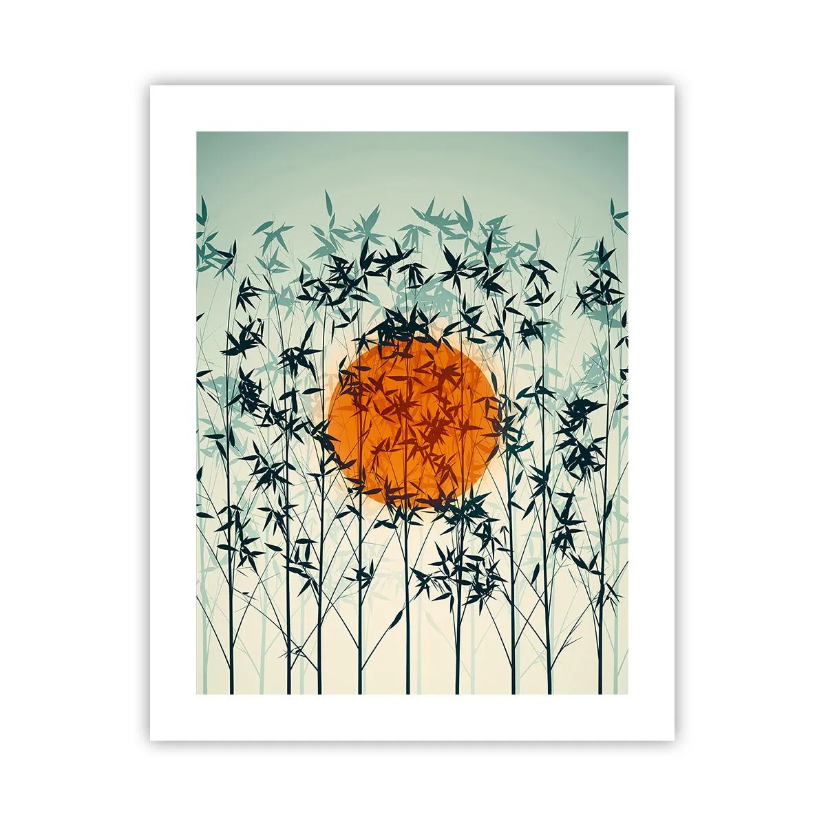 Poster - Japanische Sonne - 40x50 cm