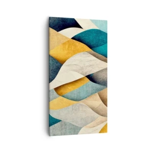 Bild auf Leinwand - Leinwandbild - Rhythmus und Welle - 55x100 cm