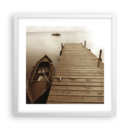 Poster in einem weißen Rahmen - Großer Frieden - 40x40 cm