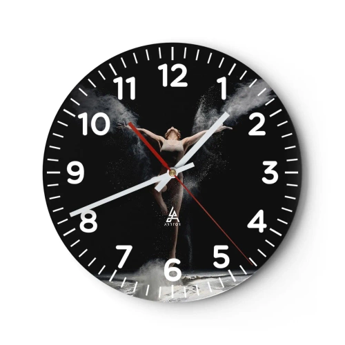 Wanduhr - Glasuhr - Elfen existieren - 40x40 cm