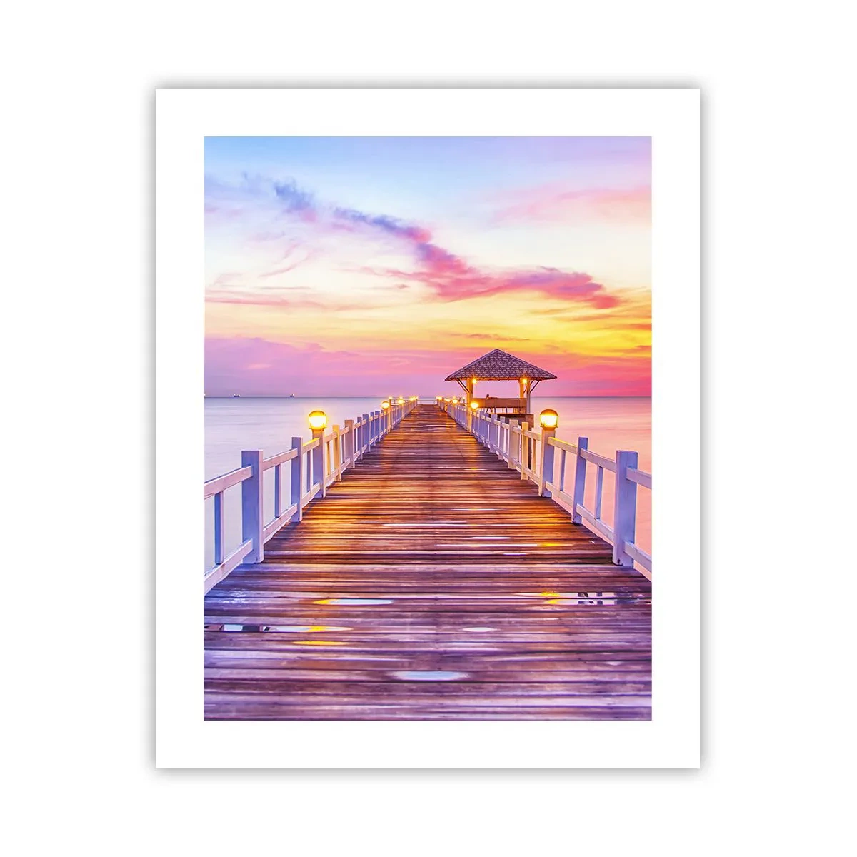 Poster - Die lila-goldene Stille des Abends - 40x50 cm