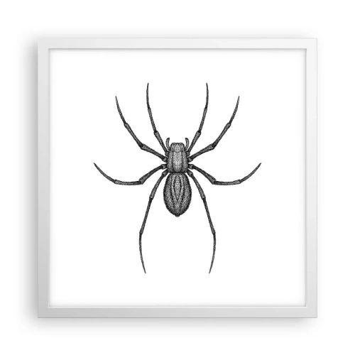 Poster in einem weißen Rahmen - Beunruhigende Präzision - 40x40 cm