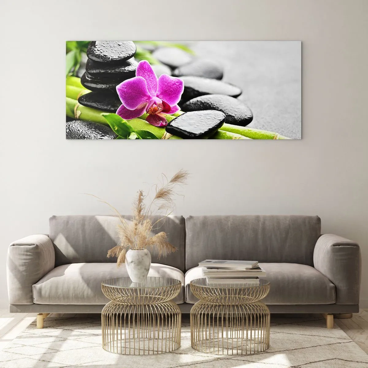 Glasbild - Bild auf glas - In ruhiger Balance - 100x40 cm