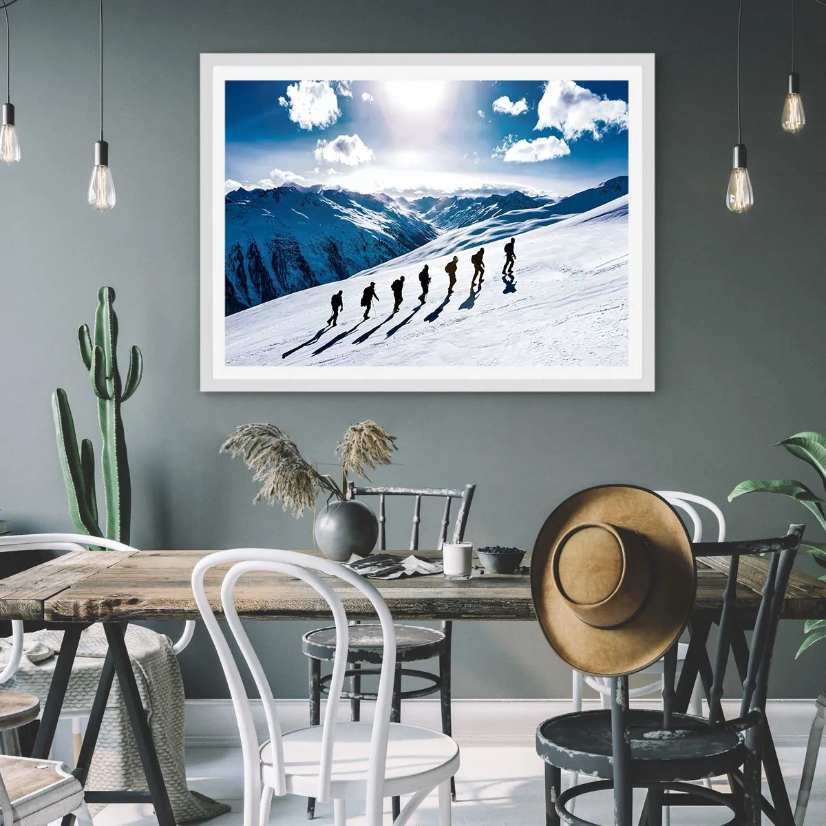 Poster in einem weißen Rahmen - Das Team der Eroberer - 50x40 cm