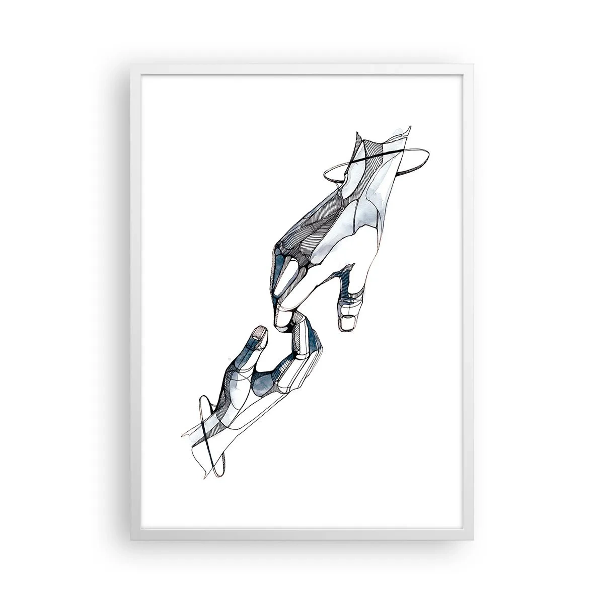 Poster in einem weißen Rahmen - Eine gute Geste - 50x70 cm