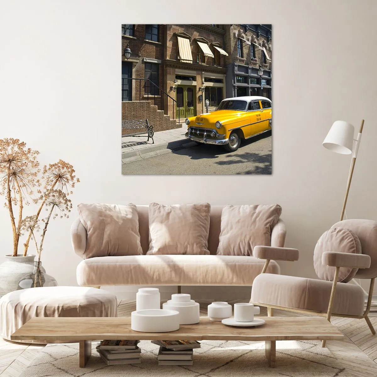 Bild auf Leinwand - Leinwandbild - Vor langer Zeit in Amerika - 30x30 cm