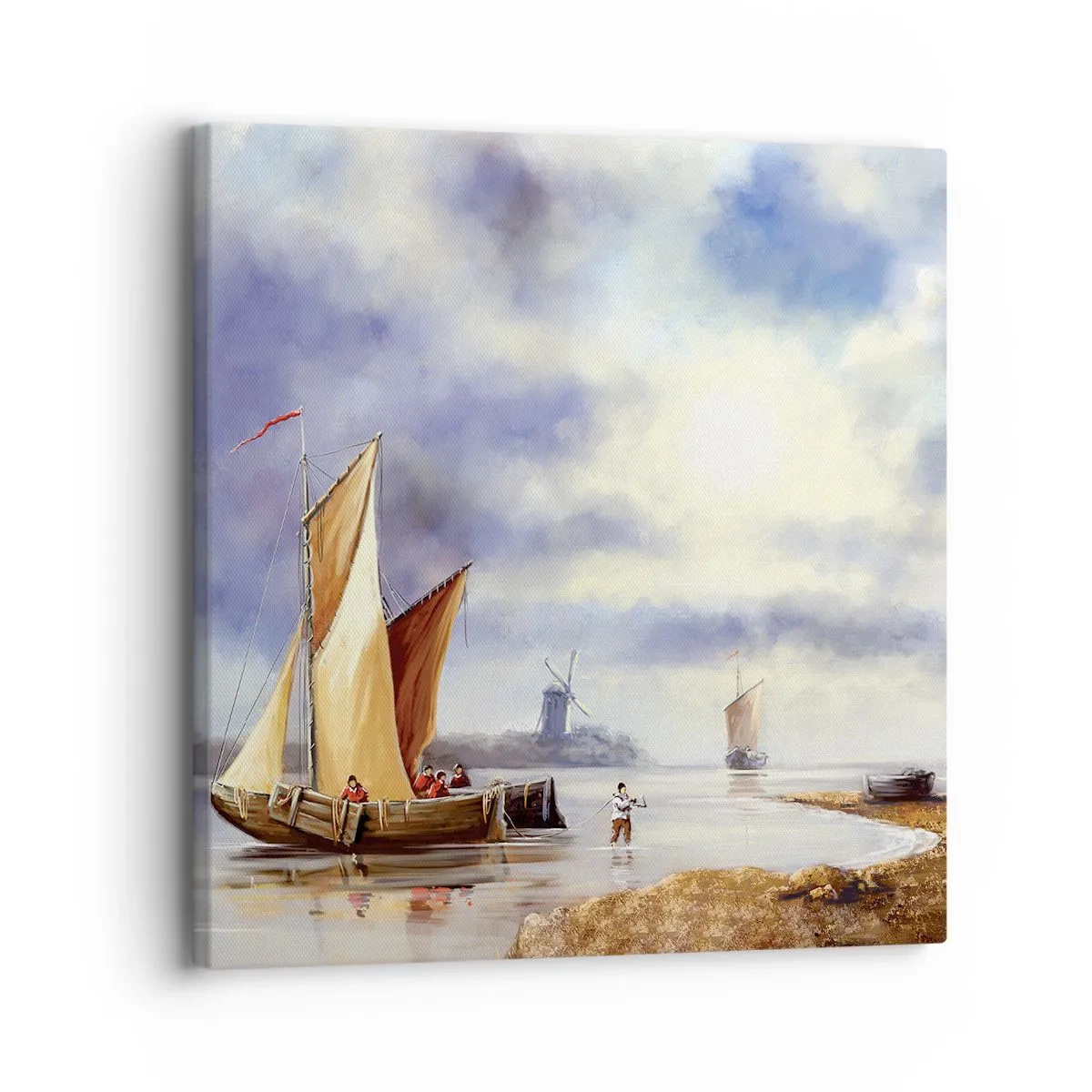 Bild auf Leinwand - Leinwandbild - Die Rückkehr der Seeleute - 30x30 cm