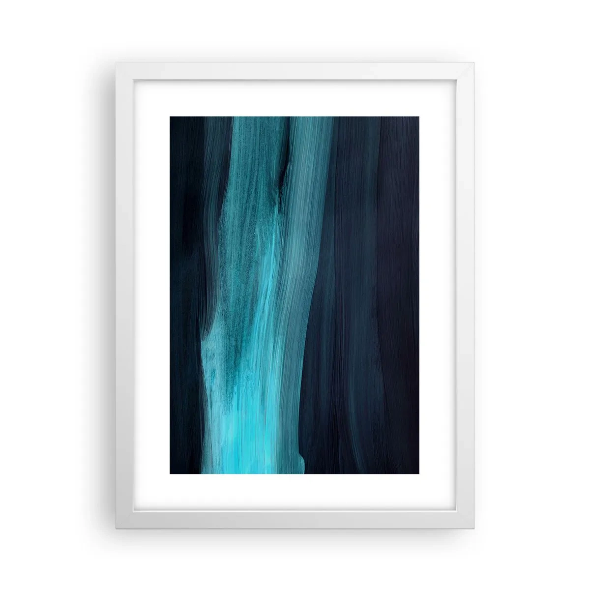 Poster in einem weißen Rahmen - Gehen Sie mit dem Strom - 30x40 cm