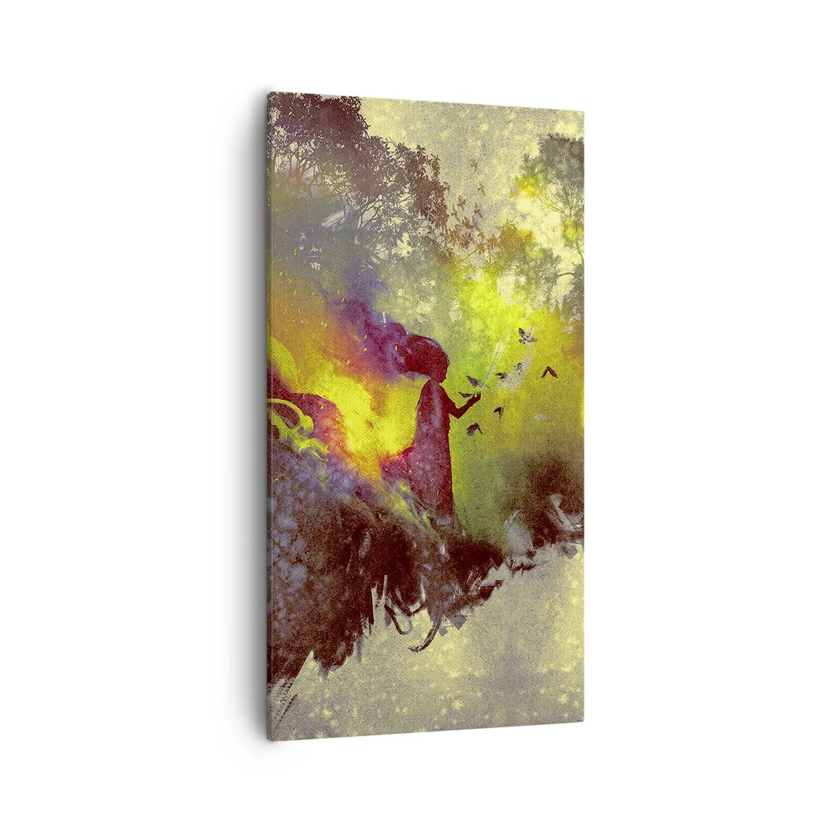 Bild auf Leinwand - Leinwandbild - Mutter Natur - 55x100 cm