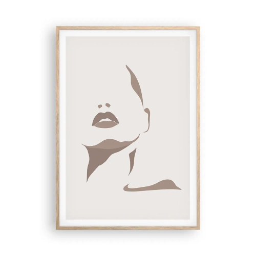 Poster in einem Rahmen aus heller Eiche - Aus Licht und Schatten - 70x100 cm