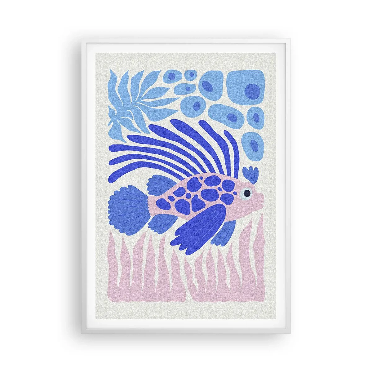 Poster in einem weißen Rahmen - In seinem Fahrwasser - 70x100 cm