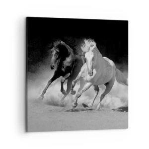 Bild auf Leinwand - Leinwandbild - Galopp der Freiheit - 50x50 cm