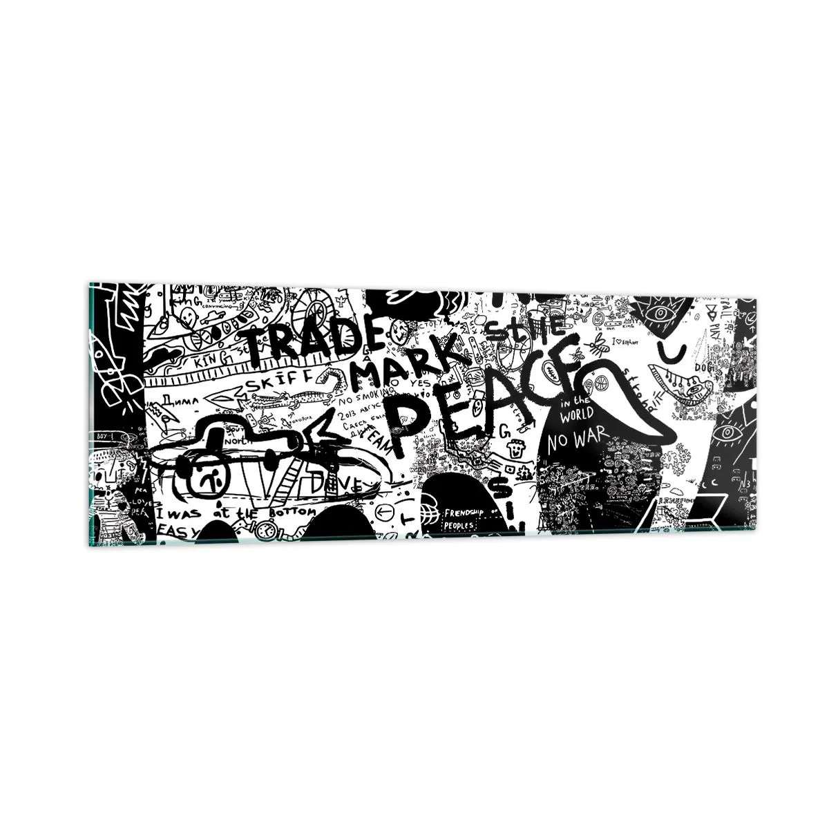 Glasbild - Bild auf glas - Reiche Straßenwelt - 90x30 cm